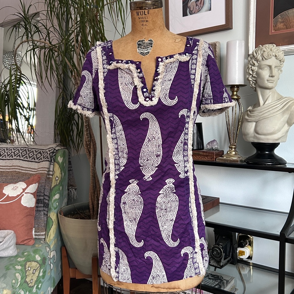 TORY BURCH Cotton Embellished Dress